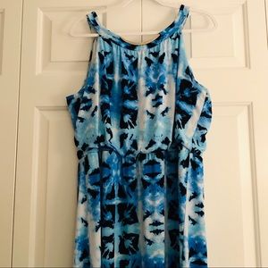 Watercolor maxi dress - XL